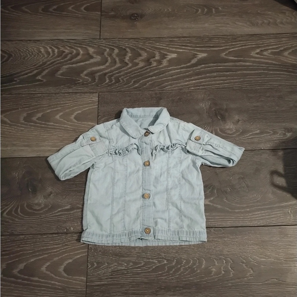 George Demin style button up Long sleeve Top (18-24 months/ 86-92cm)
